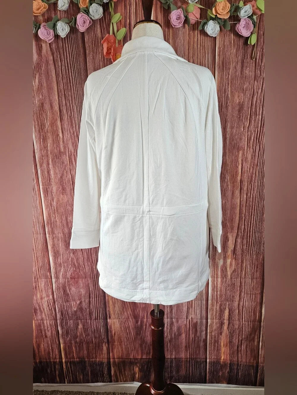 Talbots Zip Front Knit Jacket Plus Size 1X - Picture 7 of 12